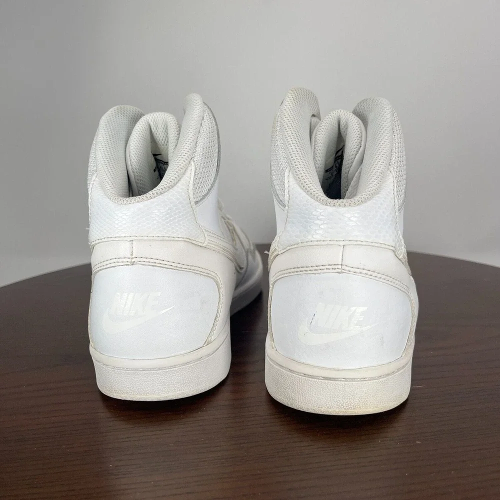 Nike Son of Force Mid Shoes‎ Women's 9 Triple White Athletic Sneakers 616303-115